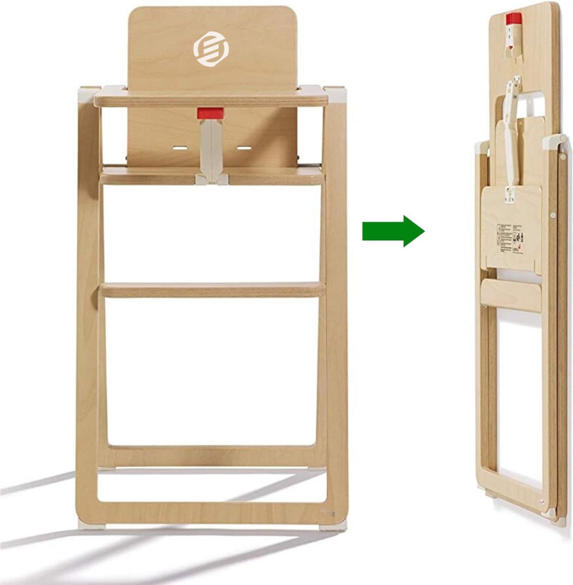 Equivera Babystoel Voor Aan Tafel - Kinderstoel - Babystoel - Baby Eetstoel - Baby Stoeltje Zitten Voor Thuis - Kinderzetel