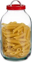 Vivalto Conserve Nourriture /Bocal de conservation/Bocal de conservation - verre - 5 litres - bouchon à vis - transparent - 16 x 29 cm