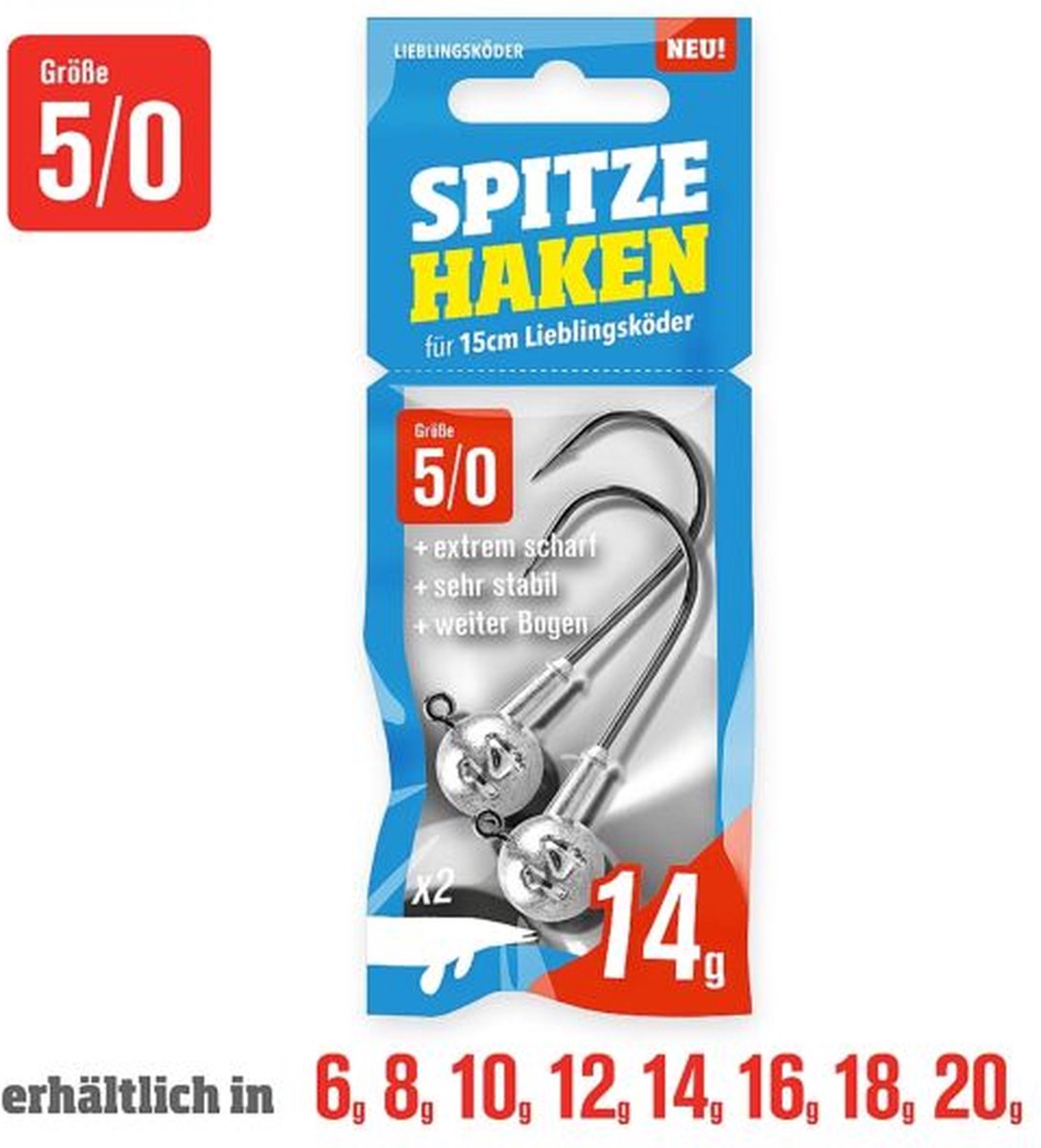 Lieblingskoder Lieblingsköder Jigheads 5/0 14gr