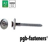 Vis à tôle ondulée PGB inox A2 Tx20 4,5x120 + bague EPDM boîte 50pcs