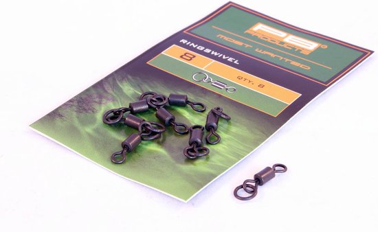 PB Products Ring Swivel - Maat 8 - 8st - Zwart van PB Products — afbeelding 4