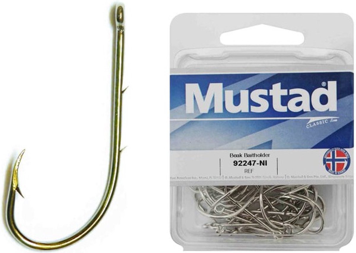 Mustad Zoutwater vishaak - Haakmaat 8 - 50 stuks