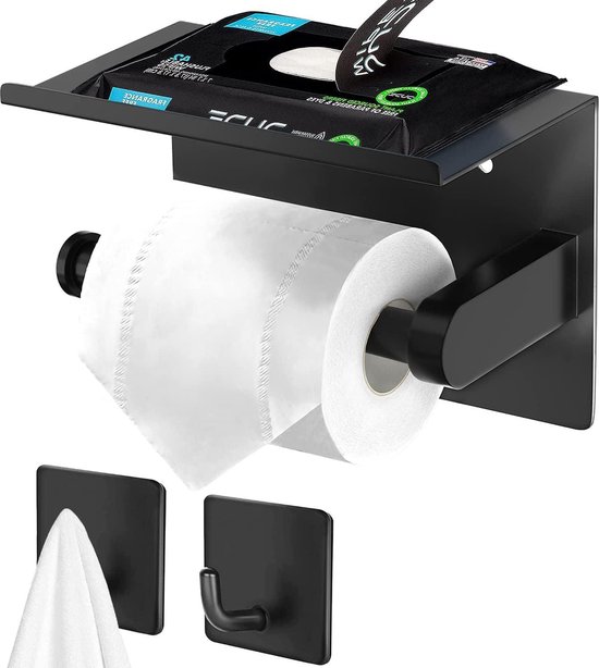 Porte Papier Toilette Mural En Acier Inoxydable 304 Sans Perage