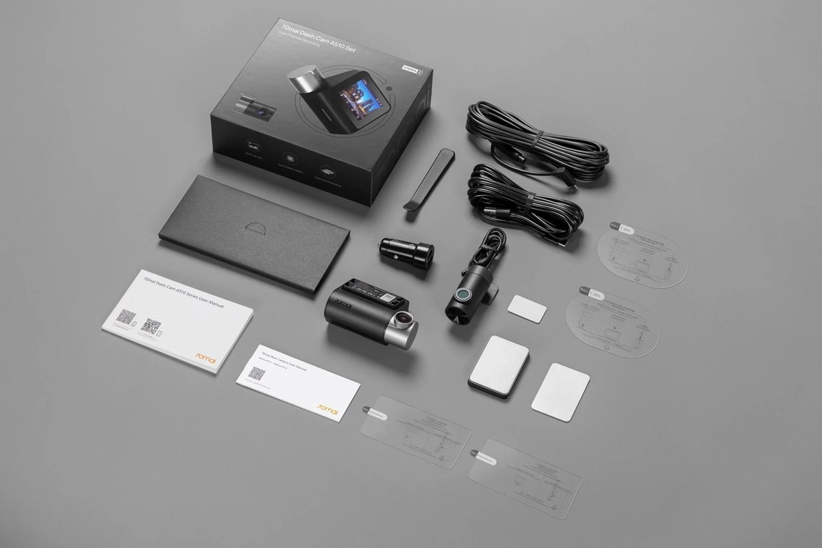 70mai Dash Cam A510 Set - Dashcam voor en achter - 3K HDR opname met Sony STARVIS 2 sensor - GPS en ADAS rijassistentie - Parkeerstand beveiliging - WiFi app bediening - G-sensor en nachtzicht voor maximale veiligheid thumbnail 4