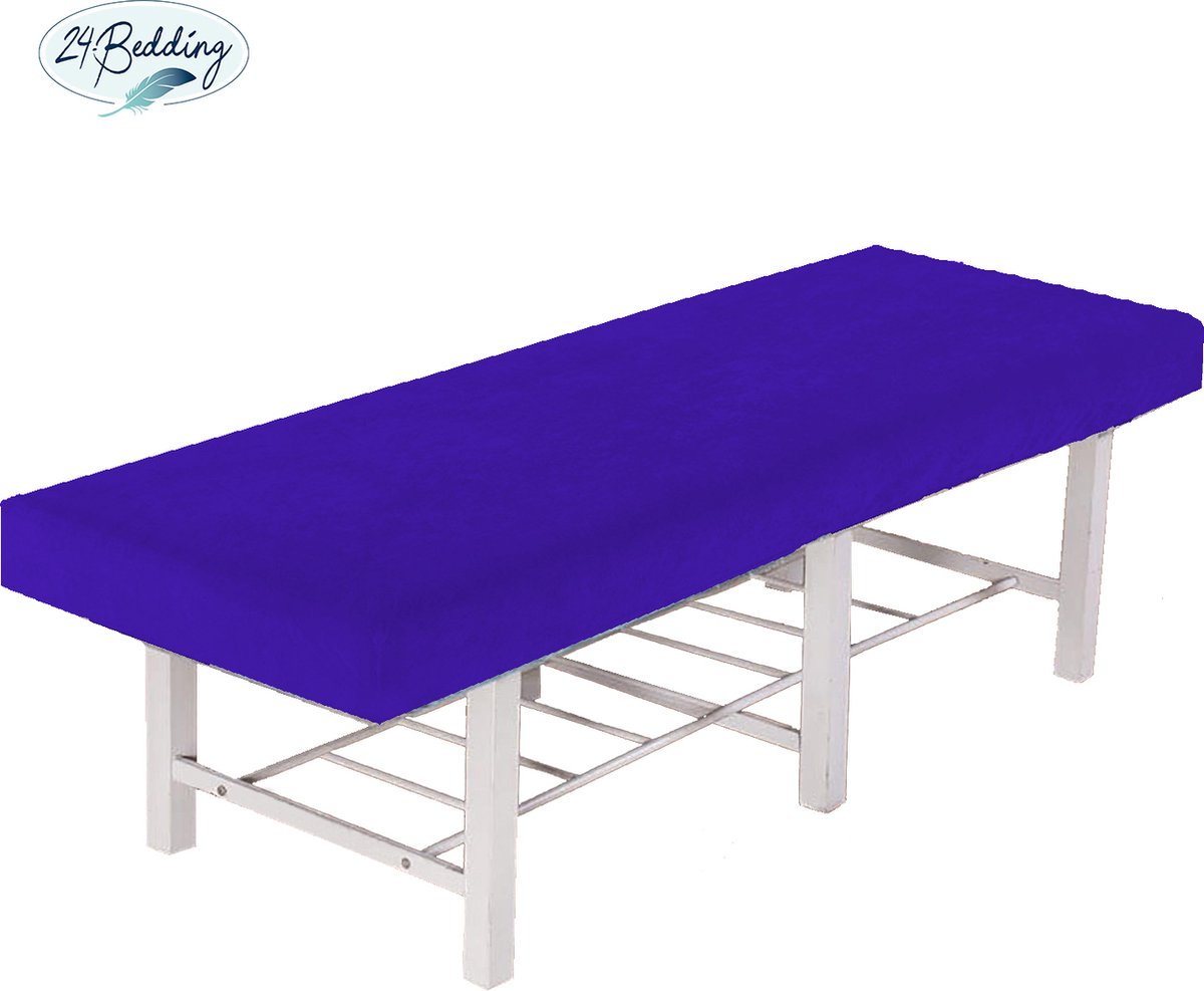Goedkoopste 24-Bedding - Massagetafel Hoeslaken - Massagetafel hoeslaken Badstof - 70x200-210 cm royal Blauw