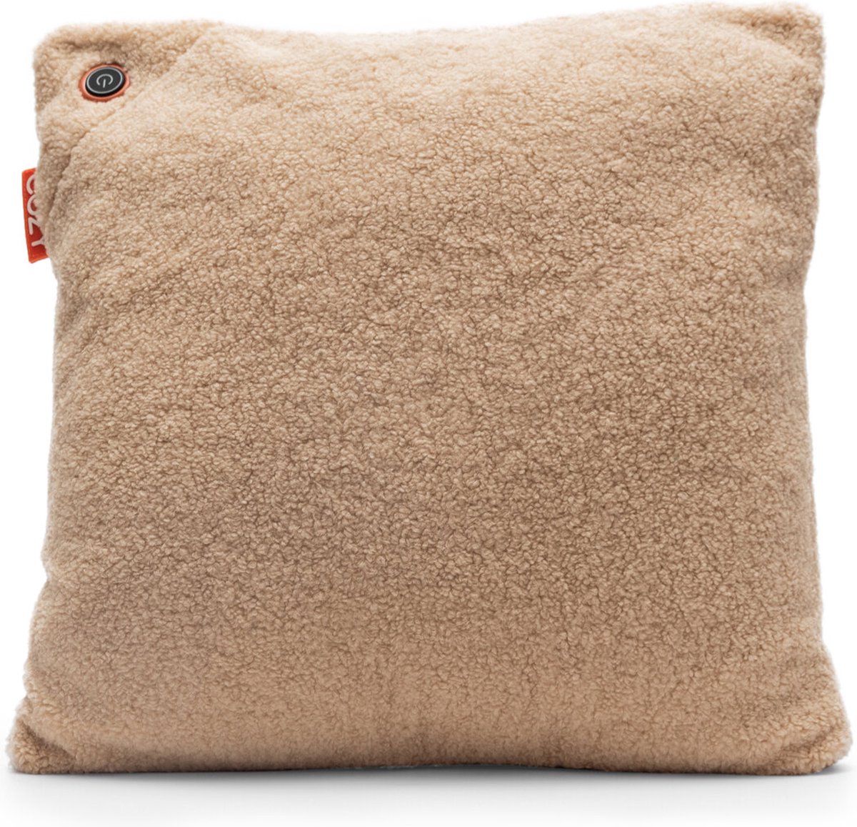 Cozy warmtekussen - Duurzaam & Draadloos - Infrarood - 45x45 cm - Licht bruin - Woolly - standaard batterij