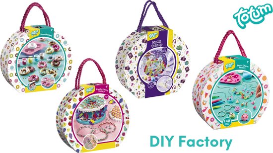 Totum Donut Factory knutsel koffertje - donuts gips gieten en schilderen - creatief speelgoed meisjes en jongens vanaf 5 jaar knutselen cadeautip