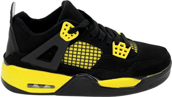 Baskets pour femmes Babes & Binkies Noir Zwart Kids & Garçons Zwart, Jaune - Taille : 33