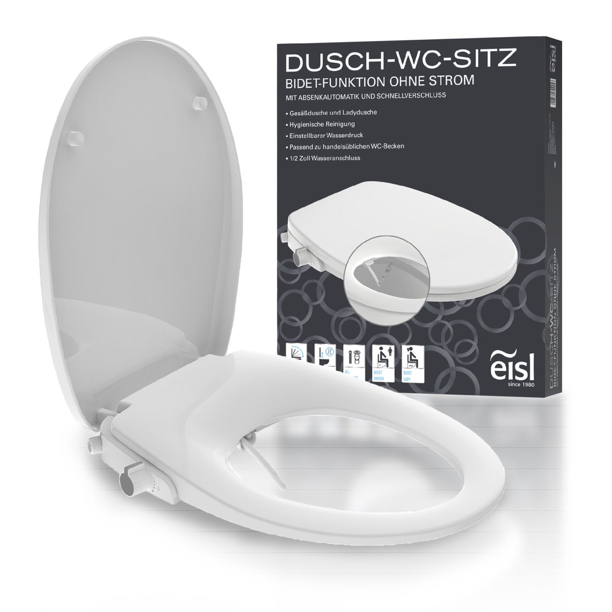 Beste Douche WC's 2026 EISL Bidet-opzetstuk