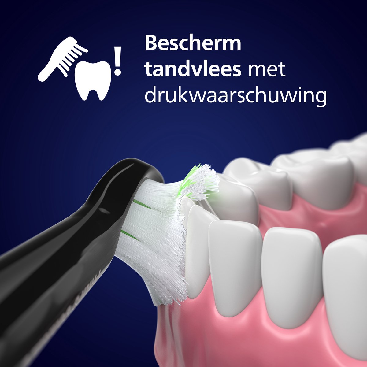 Afbeelding 3 van Philips Sonicare 5500 Series - Elektrische Tandenborstel - Zwart - Wittere tanden - HX7111/01