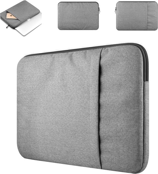 SIEPS Housse pour ordinateur portable - Housse pour ordinateur portable - 15,6 pouces - Housse pour ordinateur portable - Housse pour ordinateur portable 15,6 pouces - Housse pour ordinateur portable - Grijs
