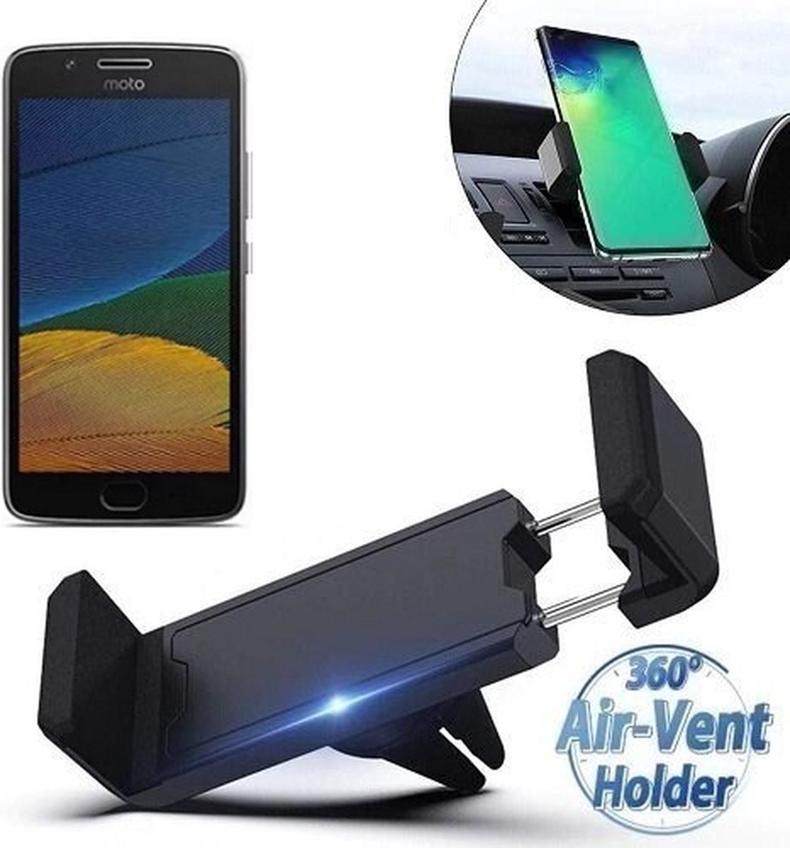 Motorola Moto G5 Autohouder Ventilatierooster