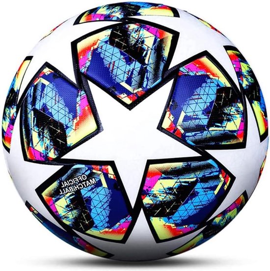 Ballon De Football Taille 5 Rockible – PVC, Vessie Butyle, Pour Matchs Et Entraînement – Bleu