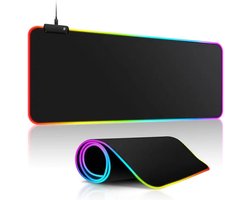 BALORS® Muismat - Gaming Muismat XXL – RGB Led verlichting – Anti-Slip – Grote Game Muismat - Muismat Gaming - Muismat XL - Muismat groot - Muismatten - Muis Mat