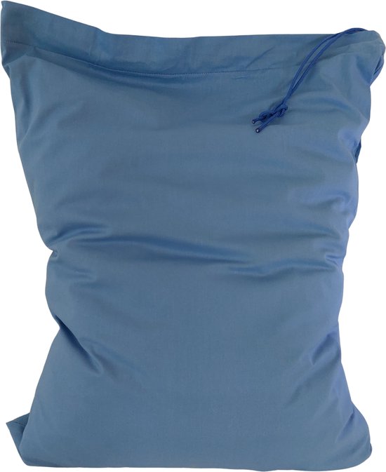 Bluvardi Sac à linge en coton -XL - avec cordon - vieux bleu