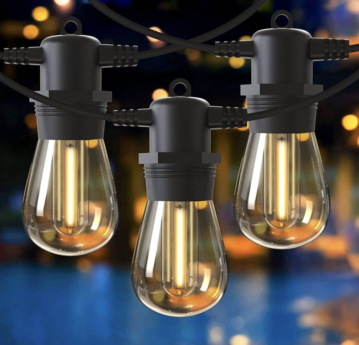 Stellar LED-Buitenverlichting - 16 Meter - Lichtsnoer - Plastic Lampen - Waterdicht - Onbreekbaar - G40 LED