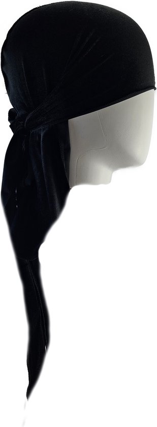 BamBella® Durag épais et robuste - Wit - Filets à cheveux - Bonnet Wave - Foulard - Tissu - Doux - Foulard tissé