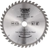 Lame de scie FERM - Ø250x30 / 16 - T40 - Convient aux tables de scie