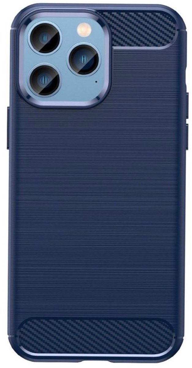 Mobiq Carbon Look Hoesje geschikt voor iPhone 16 Pro Max - Flexibele TPU Case