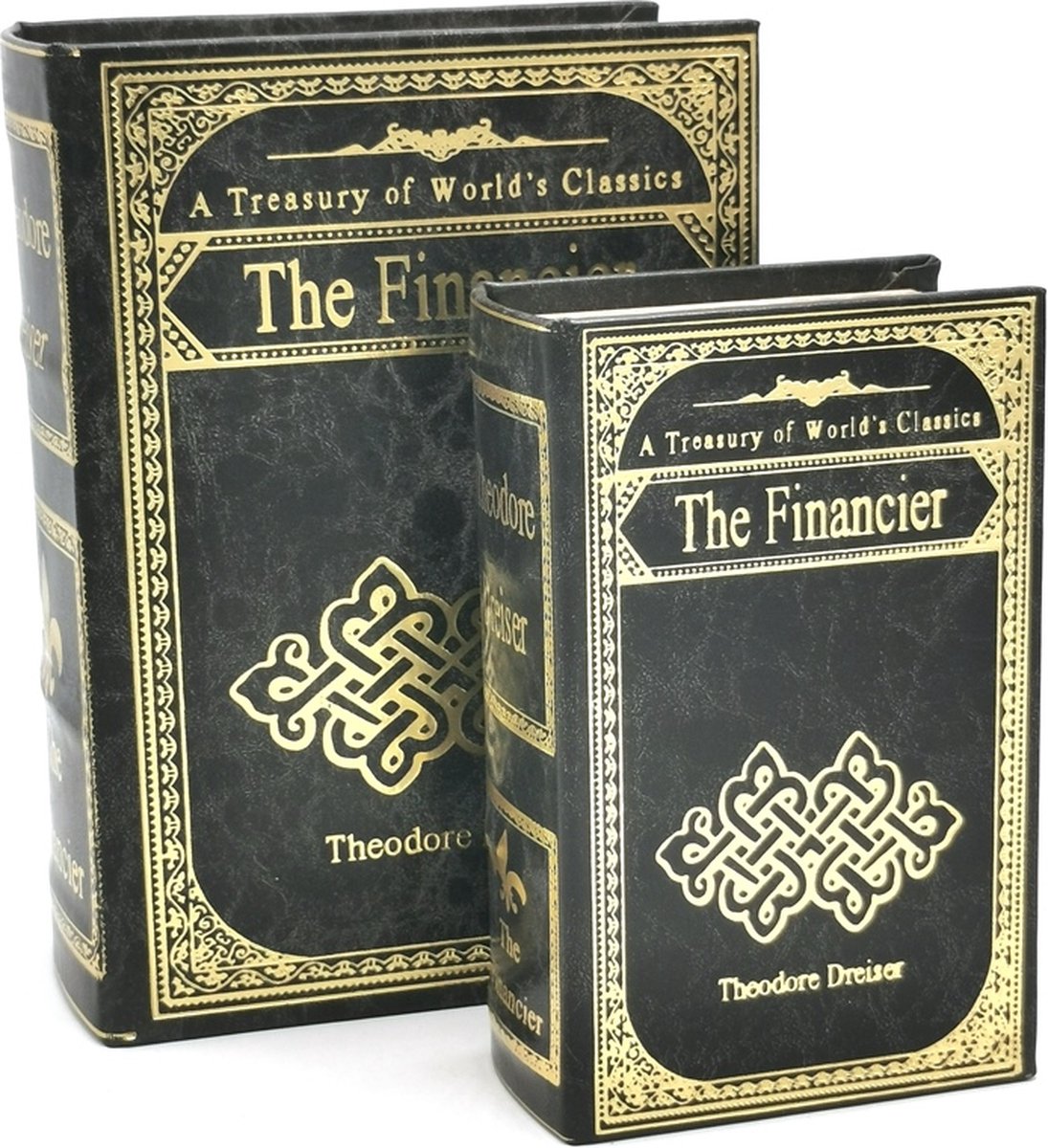Boutique Trukado - Opbergbox boek - Opbergboeken set The Financier - opbergboek - Theodore Dreiser