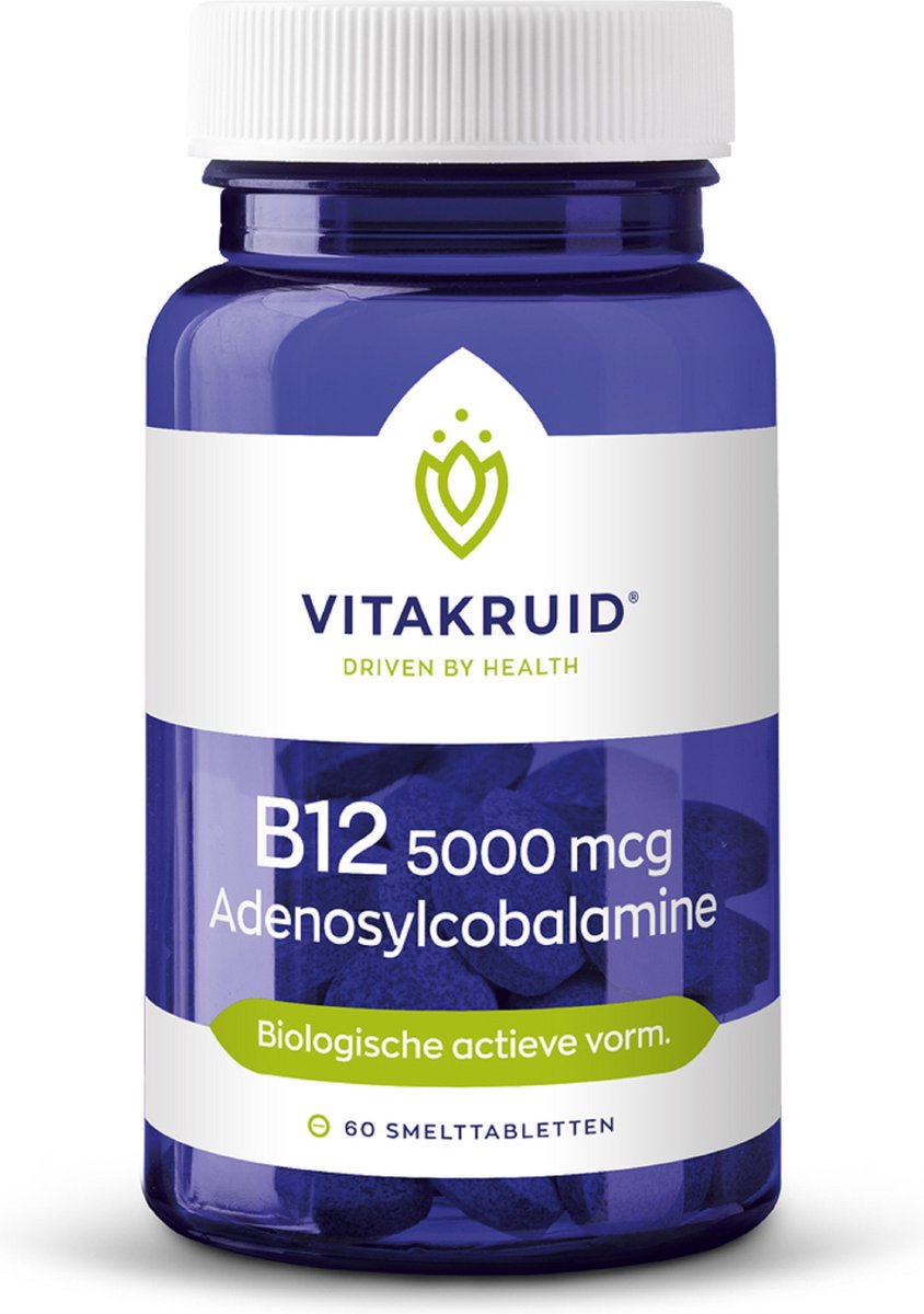 Goedkoopste Vitakruid B12 adenosylcobalamine 5000 mcg 60 smelttabletten