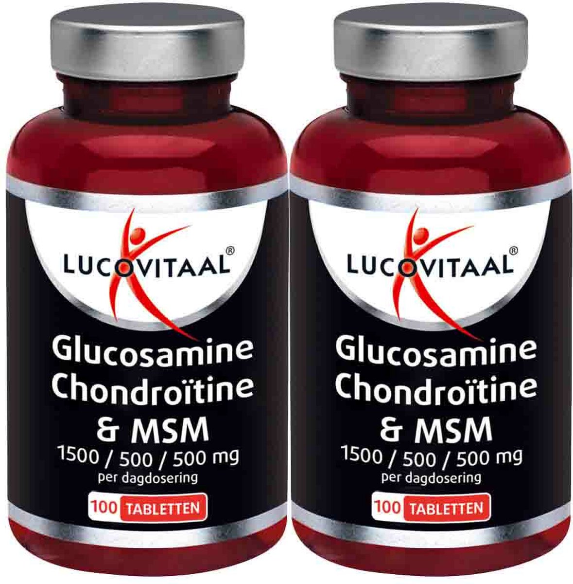 Goedkoopste 2x Lucovitaal Glucosamine Chondroïtine & MSM 100 tabletten