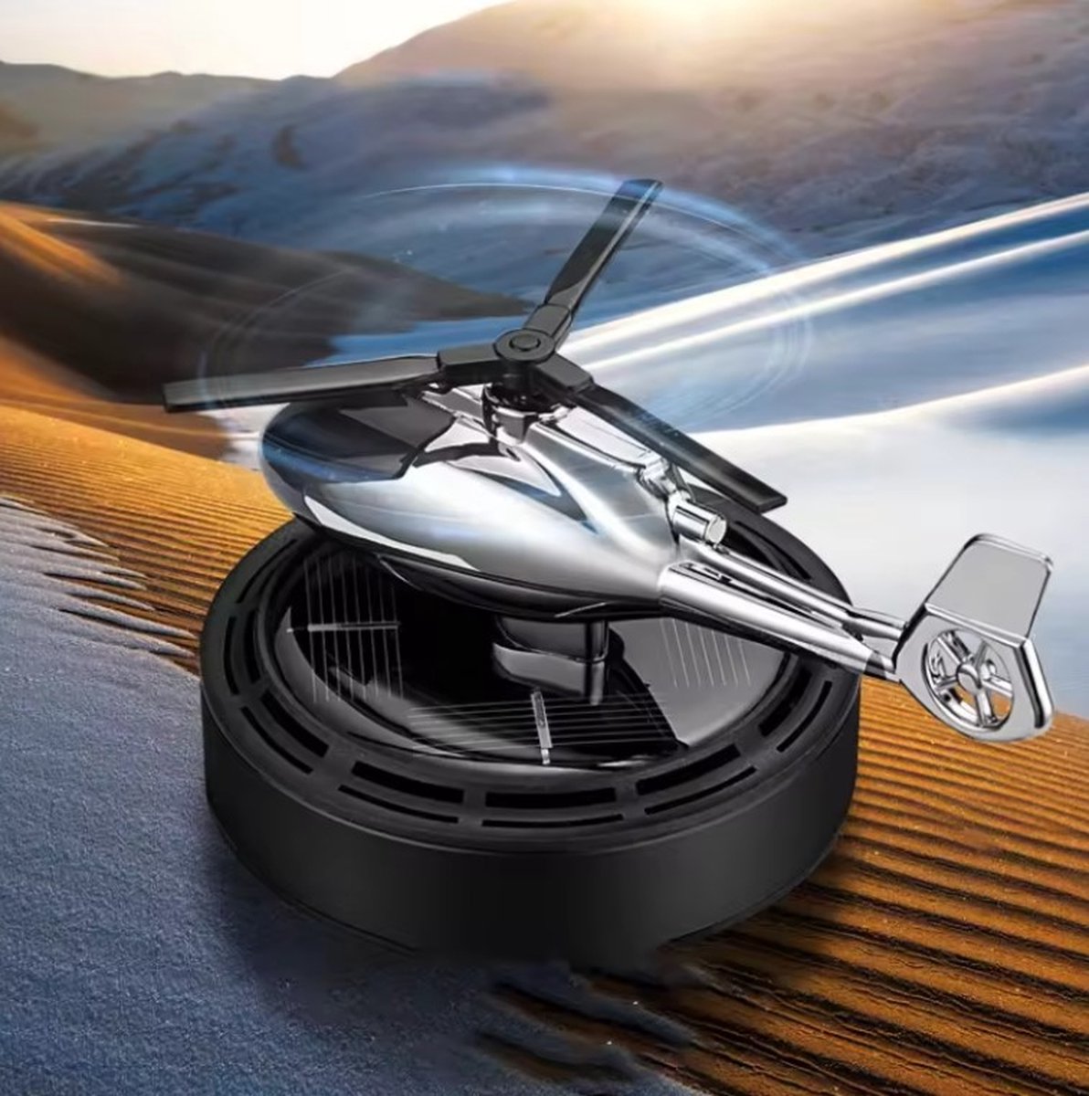 Goedkoopste Auto Parfum - Auto luchtverfrisser - Autogeur- Autoaccessoires - Car Perfume - Ocean - Zwart - Solar