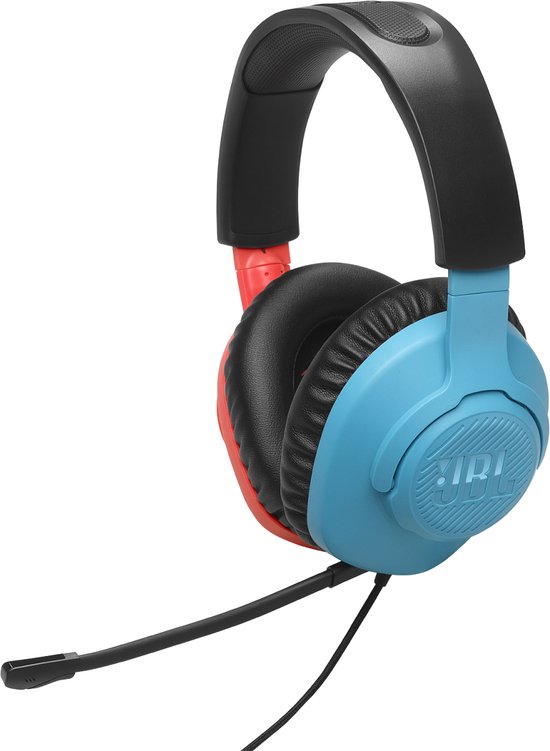 JBL QUANTUM 100N – Gaming Headset – Zwart Rood