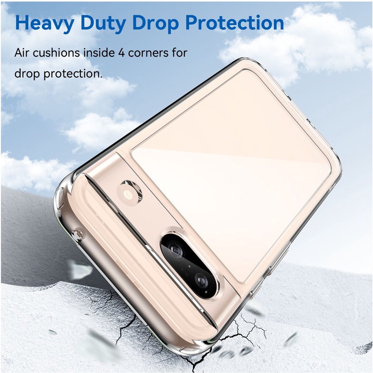 Mobigear Doorzichtig Hoesje geschikt voor Google Pixel 8a Telefoonhoesje Hardcase | Mobigear Crystal Backcover | Doorzichtig Telefoonhoesje Pixel 8a | Pixel 8a Case | Back Cover - Transparant