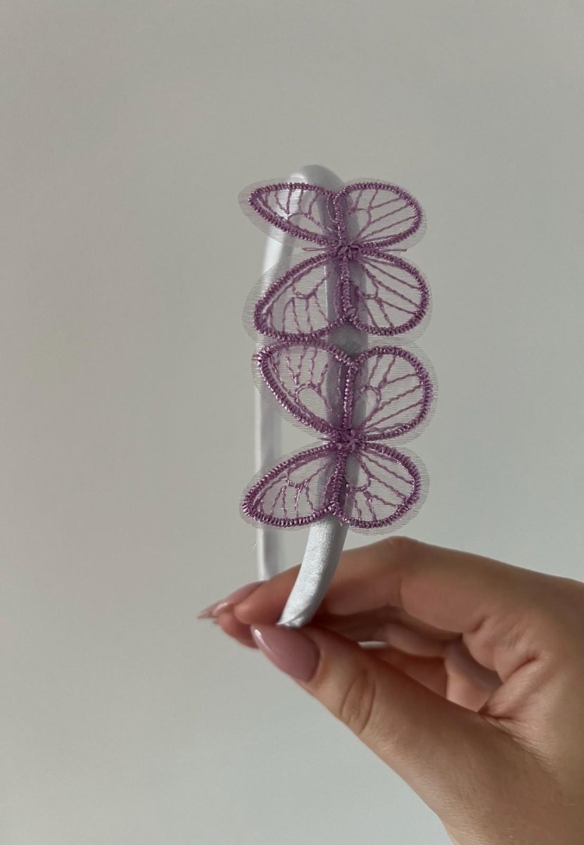HipByLynn - Diadeem Vlinder - Vlinder - Paars - Haaraccessoires - Diadeem - Haaraccessoires voor meisjes