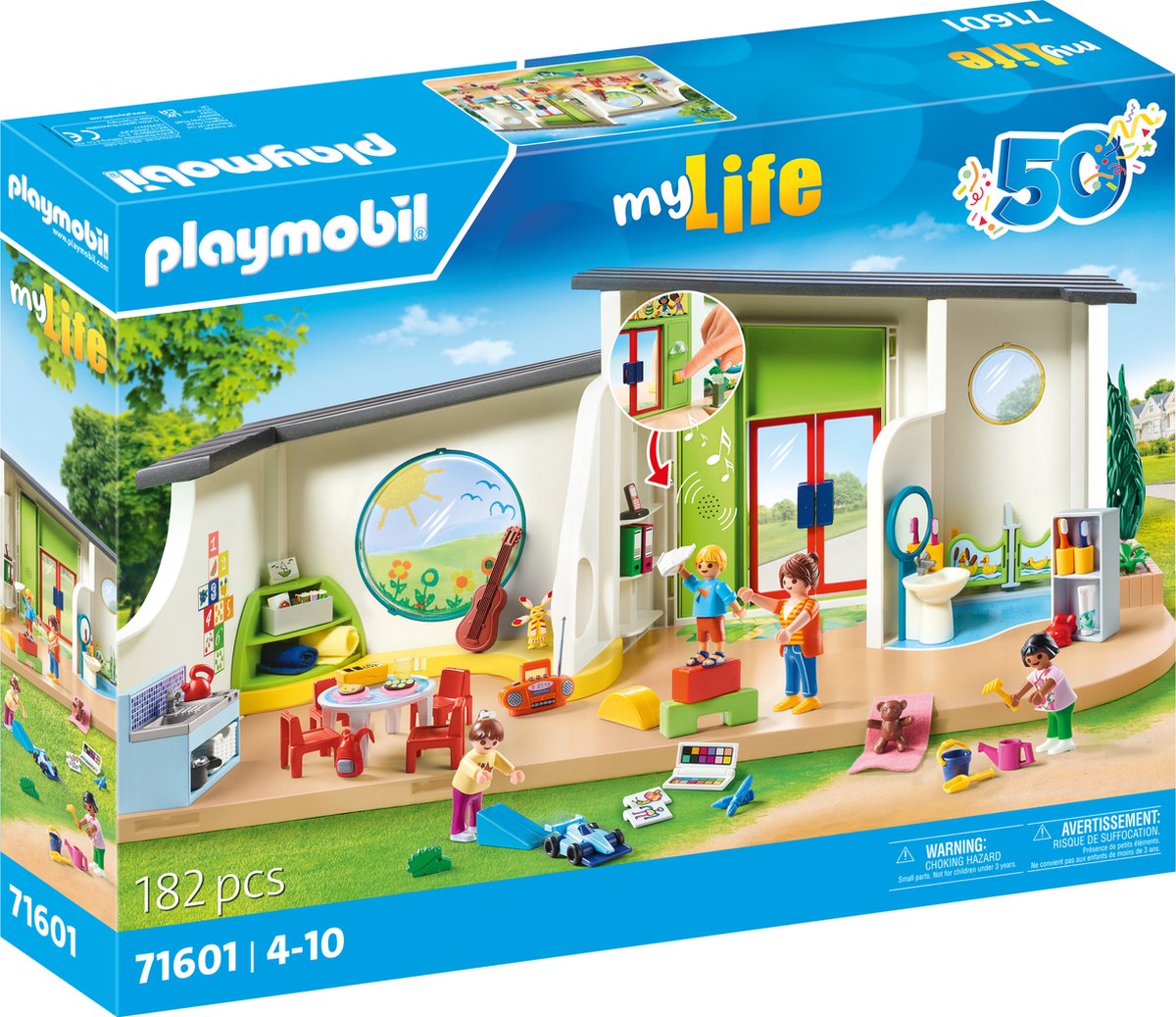 PLAYMOBIL My Life 50YR Kinderdagverblijf De regenboog  71601