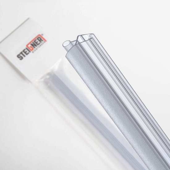 Douchestrip 80cm glasdikte 6-7-8 mm recht pvc vervangende afdichting douches UK08 - waterdicht - hoekprofiel van Sani-Comfort — afbeelding 3