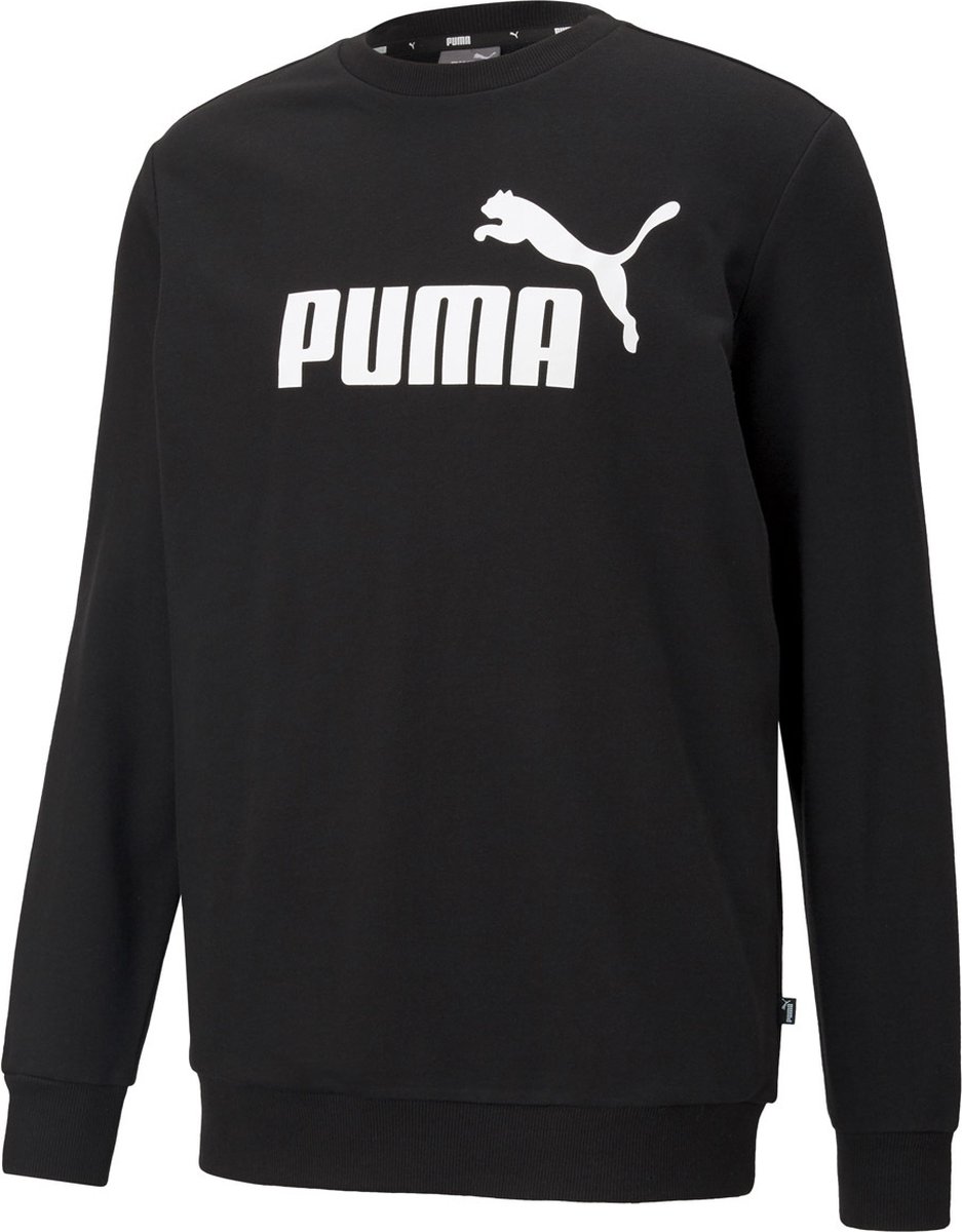 Puma Sweatshirt Essential Big Logo Crew Heren Zwart