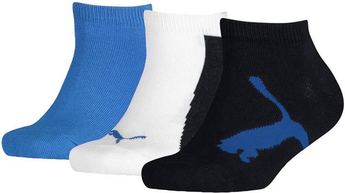 Puma Kids Sneakersokken 3 Pack Blauw