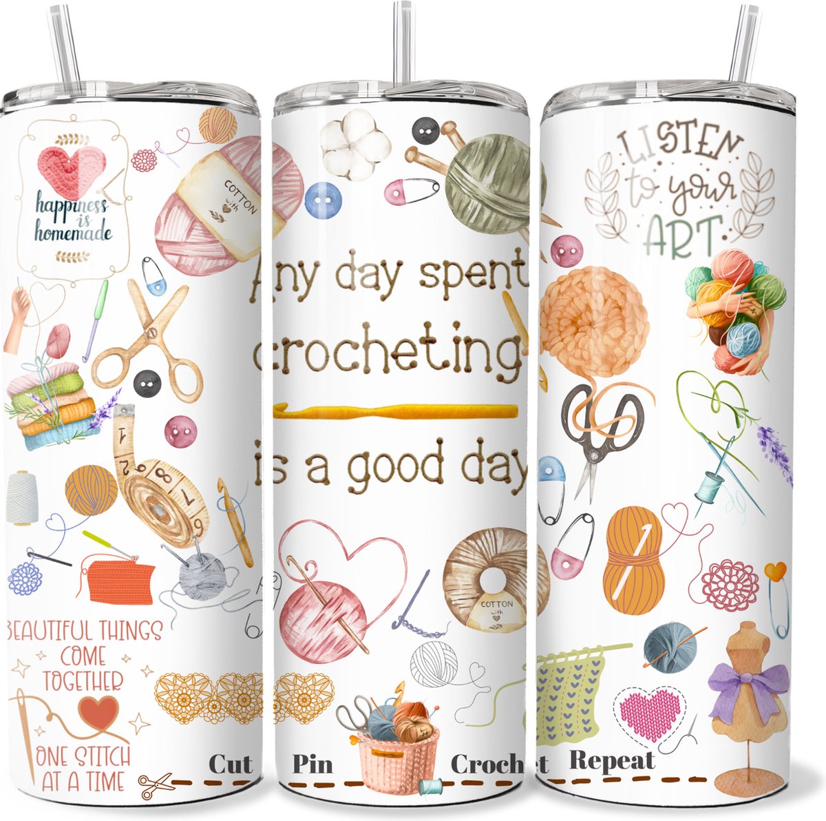 KadoDash - Tumbler - Drinkbeker - Isolatiebeker - Sewing - Hobby - Naaien - Naaimachine