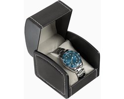 Luxe Horloge Giftbox - Zwart - PU Leer - Horlogedoos - Met Inlegkussentje - Kadobox - Cadeau - Verjaardag - Kerst - Sinterklaas - Feestdagen