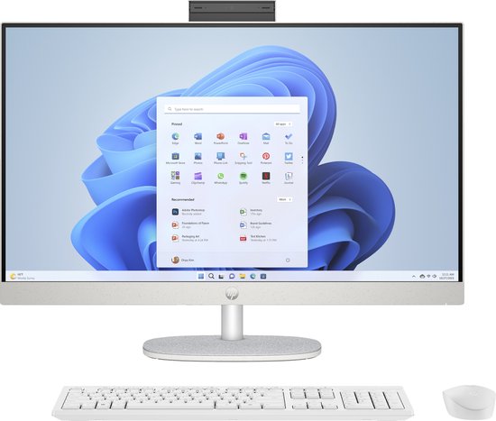 HP 27-cr1070nd Intel Core Ultra 7 155U 68,6 cm (27") 1920 x 1080 Pixels Alles-in-één-pc 16 GB DDR5-SDRAM 512 GB SSD Windows 11 Home Wi-Fi 6 (802.11ax) Wit - HP - Hoofdafbeelding