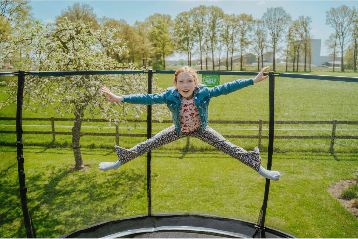 EXIT Allure Classic trampoline ø427cm - zwart