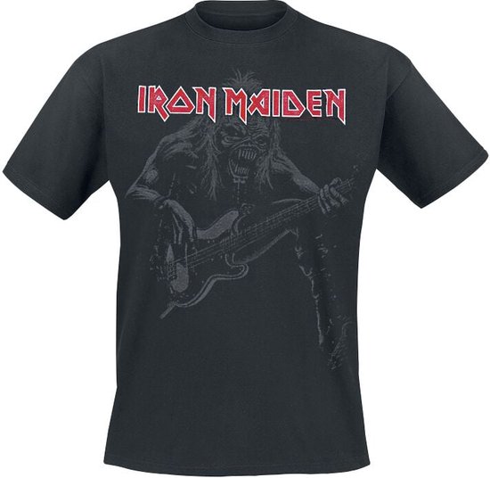 Iron Maiden Eddie Bass Heren T-shirt - zwart - 5XL