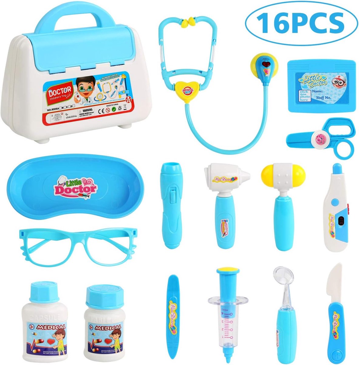 Equivera Dokterset Speelgoed - Doktersset - Speelgoed Doktersset - Dokterskoffer - Rollenspel - Cadeau