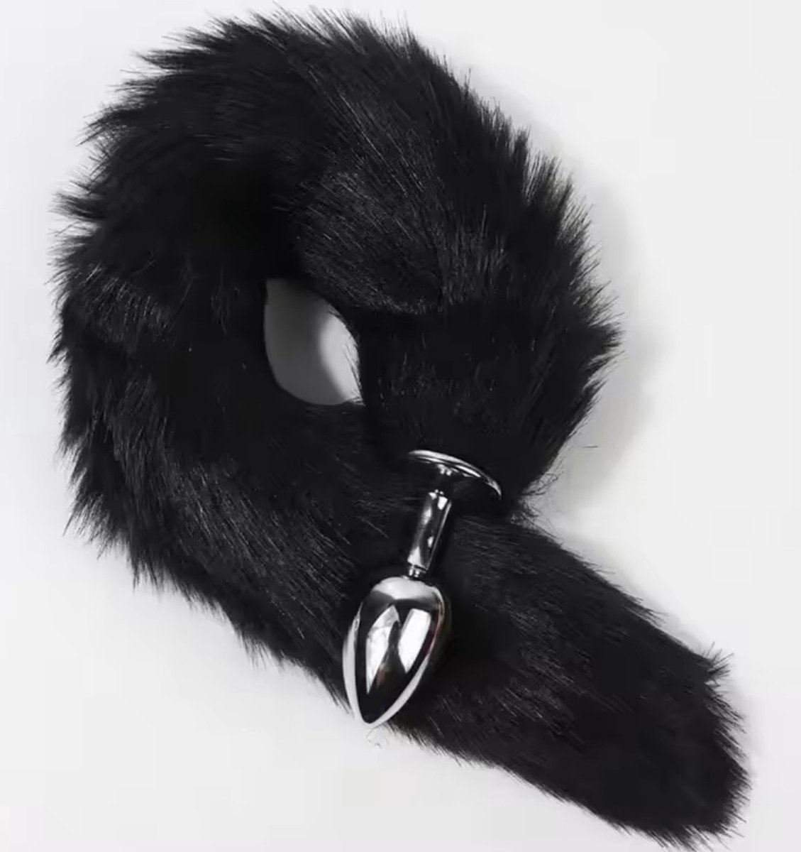 Goedkoopste Buttplug Vossenstaart - Metaal Buttplug - Buttplug - Cosplay - Unisex - Anaalplug - Penetratie - Seksspeeltje - Erotiek - Anal Butt Plug - Buttplug Foxtail - Booty Jewel - Sex Toys - Zwart - Black