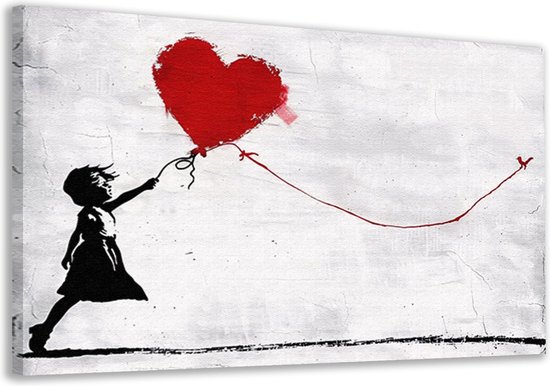 Peintures fille - Peinture personne - Peintures sur toile Coeur - Décoration murale classique - Peintures sur toile - Décoration chambre toile 150x100 cm