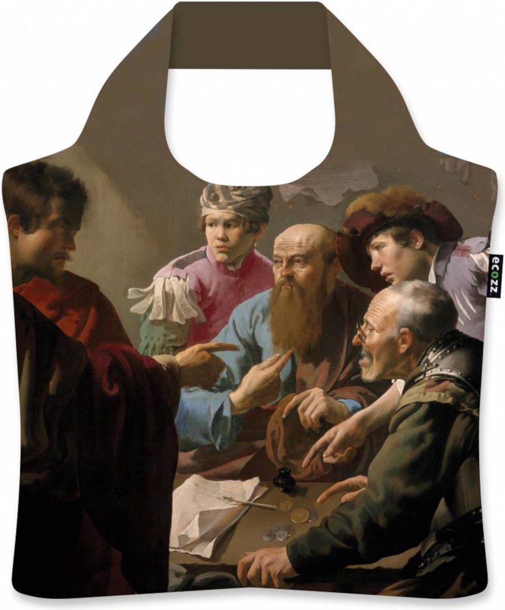 Ecozz tas - The Calling of St Matthew - H. ter Brugghen - met rits - 46x41 cm