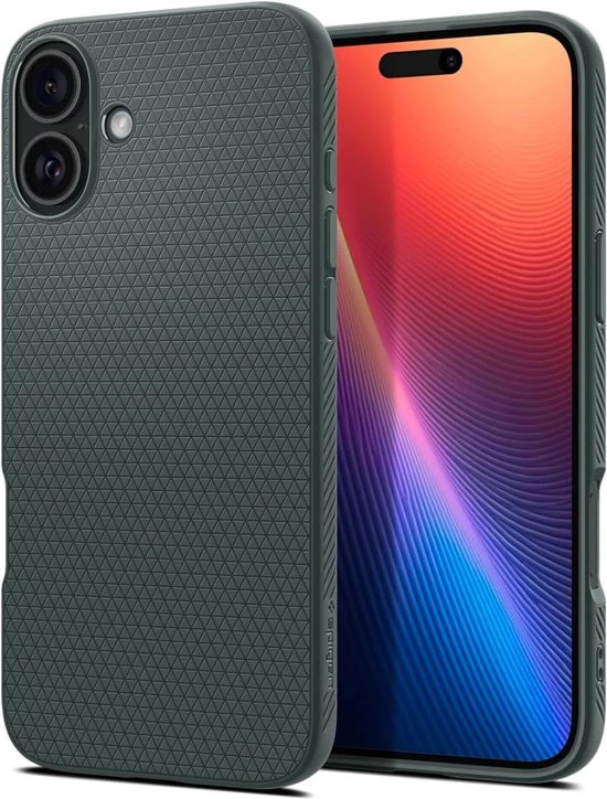 iPhone 16 hoesje groen TPU flexibel...