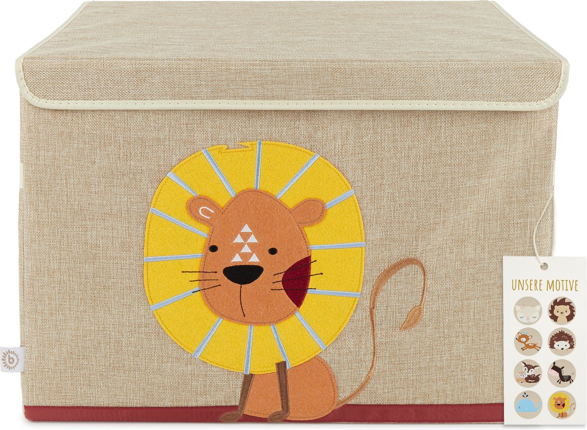Bieco Lion Nature Stoffen Opbergbox