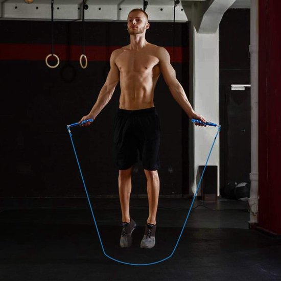 Verstelbaar Springtouw Voor Volwassenen – 2,8 M, PVC, Ergonomisch Handvat, Voor Fitness En Training