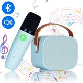 Silvergear Karaoké Set Enfants - Sets karaoké - Microphone Jouets Enfants - Boîte Avec Microphone - Blauw