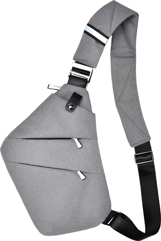 Heren Leren Sling Bag Casual Borsttas Rugzak Crossbody Tas Sling Rugzak Reizen Schoudertas kopen vanaf een prijs van 30