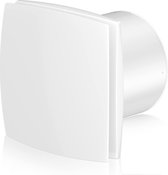 Ventilateur de Salle de Bain - Ventilateur extracteur mural ou plafond - 201m3/h - avec clapet anti-retour - pour salles de bain et chambres - 150mm