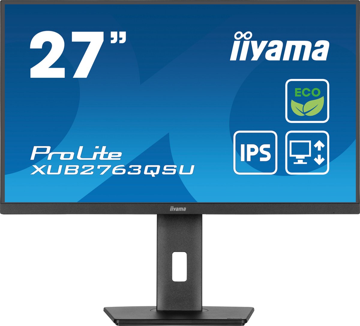 iiyama ProLite XUB2763QSU-B1 ledmonitor HDMI, DisplayPort, USB, Audio